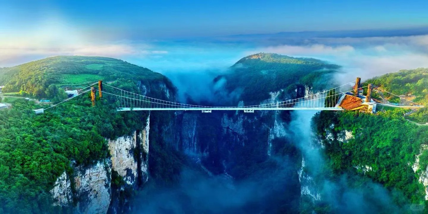 Zhangjiajie Mountains and Glass Bridge